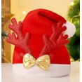 thumbnail image 2 of Vikakiooze Home Decor Unisex Christmas Decoration Outdoor Antler Plush Cute Christmas Hat, 2 of 7