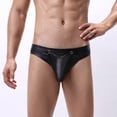 thumbnail image 2 of Eashery Mens Panties Bikini Underwear Everyday Briefs Mens Underwear Black XL, 2 of 5