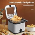 thumbnail image 4 of 25L Electric Fryer Household Small 1000W High Power Multiple Function Stainless Steel Fryer Kebab, 4 of 5