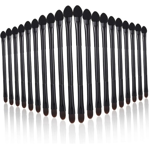 20pcs Double Eye Shadow Makeup Concealer Sponge Powder Applicator Ladies Suits Eye Shadow Brushes Lipstick Applicators Makeup Brush for Women Makeup Supplies Cosmetics Brushes Miss