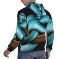 thumbnail image 6 of Wukai Blue Viper Snake Print Men Hoodies Fleece Sweatshirts Long Sleeve Sweaters Pullover Fall Outfits Winter Clothes-Large, 6 of 7