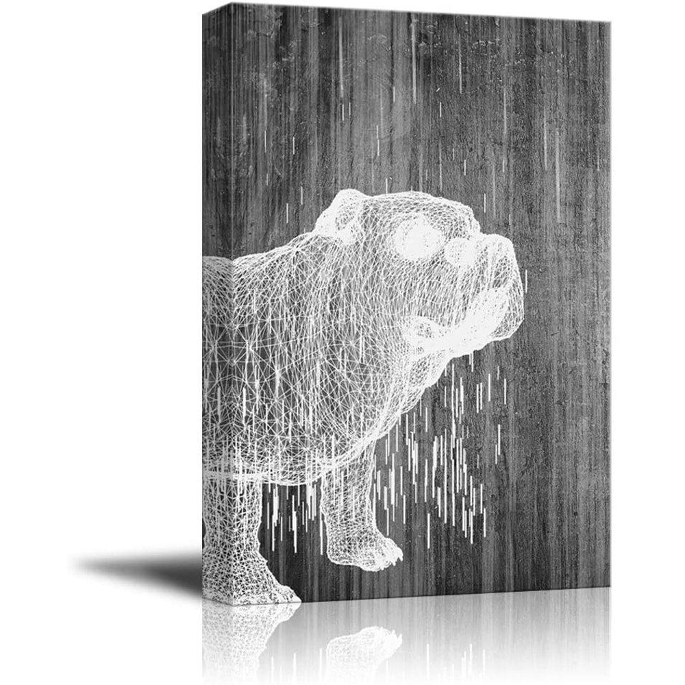 wall26 Canvas Wall Art Black and White Abstract Pictures Home Wall