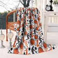 thumbnail image 4 of Orange Basketball Players Pattern Blanket,Comfortable Soft Lamb Wool Throw Blanket,All Season,Warm Lightweight Blankets for Sofa Bed Couch Living Room Chair,50"x60", 4 of 4