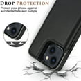 thumbnail image 3 of Allytech 2 in 1 Detachable Wallet Case for iPhone 15 Plus with Card Holder, [Large Capacity] PU Leather Magnetic Snap Kickstand Case Support Wireless Charging, Shockproof Anti-Drop Case, Black, 3 of 9