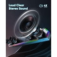 thumbnail image 3 of LENRUE G11 Computer Speakers for Desktop, Touch Lights PC Speakers with Surge Clear Sound, USB C/USB Powered, AUX Audio for Computer Desktop PC Laptop Desk, 3 of 7
