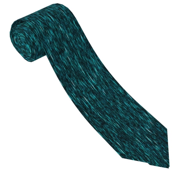 Vsdgher teal sparkling Print Ties for Men 4.7" Formal Necktie Wedding Accessory Men's Business Ties for Wedding Bussiness Work
