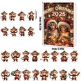 thumbnail image 2 of Countdown Sets Christmas 2D Flat Monkey Print Pendant Halloween Cartoon Acrylic Countdown Calendar AI Tree Home Decoration#g, 2 of 5