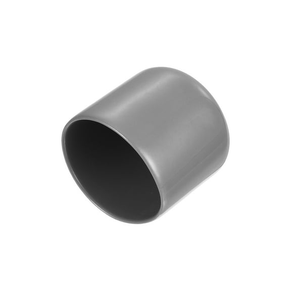 20pcs Rubber End Caps Protective Caps 33mm ID Bolt Cap, Light Gray