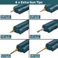 thumbnail image 2 of Pistola de pegamento caliente BOSWELL de tamaño completo de 150 W con 6 boquillas de cobre, 2 of 9