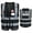 Black-Fire Rescue, variant on A-SAFETY Reflective Security Safety Vests Heavy Duty with 7 Pockets and Front Zipper