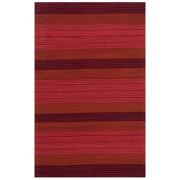 SAFAVIEH Marbella Winslow Striped Area Rug, Red, 6' x 9'