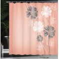 thumbnail image 3 of Ambesonne Art Shower Curtain, Fantasy Bridal Garden Spring, 69"Wx84"L, Coral Ivory, 3 of 4