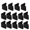 14Pcs Black Soft Angle Iron Foot Pad L Shaped Edge Leg Cover 30mmx30mm