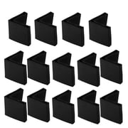 14Pcs Black Soft Angle Iron Foot Pad L Shaped Edge Leg Cover 30mmx30mm