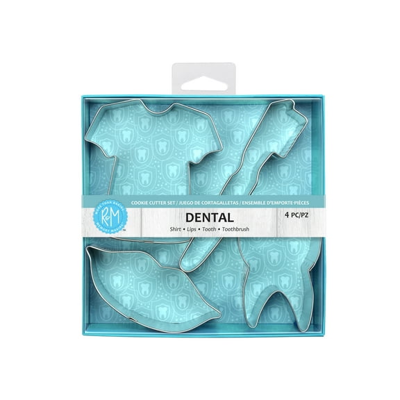 R&M International Dental 4 Piece Cookie Cutter Set