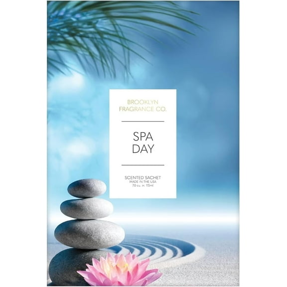 Brooklyn Fragrance Co. Spring Spa Sachet Bags – Spa Day Scented Pouches – Perfect Aroma for Drawers, Closets, Cars and Bathrooms – Long-Lasting Fresh Scent Sachets (6- Pack)