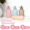 thumbnail image 4 of 4 Pack Reusable Silicone Baby Food Pouches, 5oz Refillable Squeeze Pouches for Homemade Puree, Leakproof Baby Food Storage Bags for Breastmilk and Toddler Feeding, 4 of 10