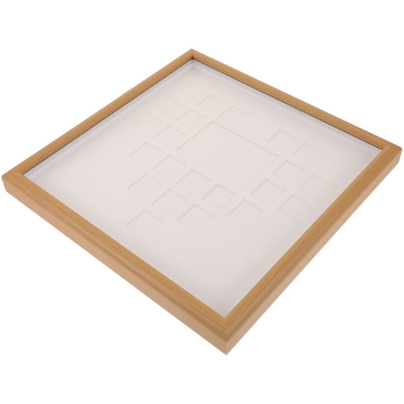 FENGGUIQU Khaki Wooden DIY Picture Frame for Oil Painting Craft Decor with Comfortable Touch