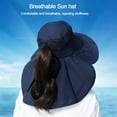 thumbnail image 6 of Women Fishing Hunting Hiking Lace Wide Brim Face And Neck Protect Women Hats Ear Flap Sunscreen cap Sun Hat PINK, 6 of 8