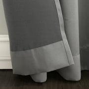 Sun Zero Kylee Energy Saving Rod Pocket Curtain Panel, Gray, 54W x 63L (1 Panel)