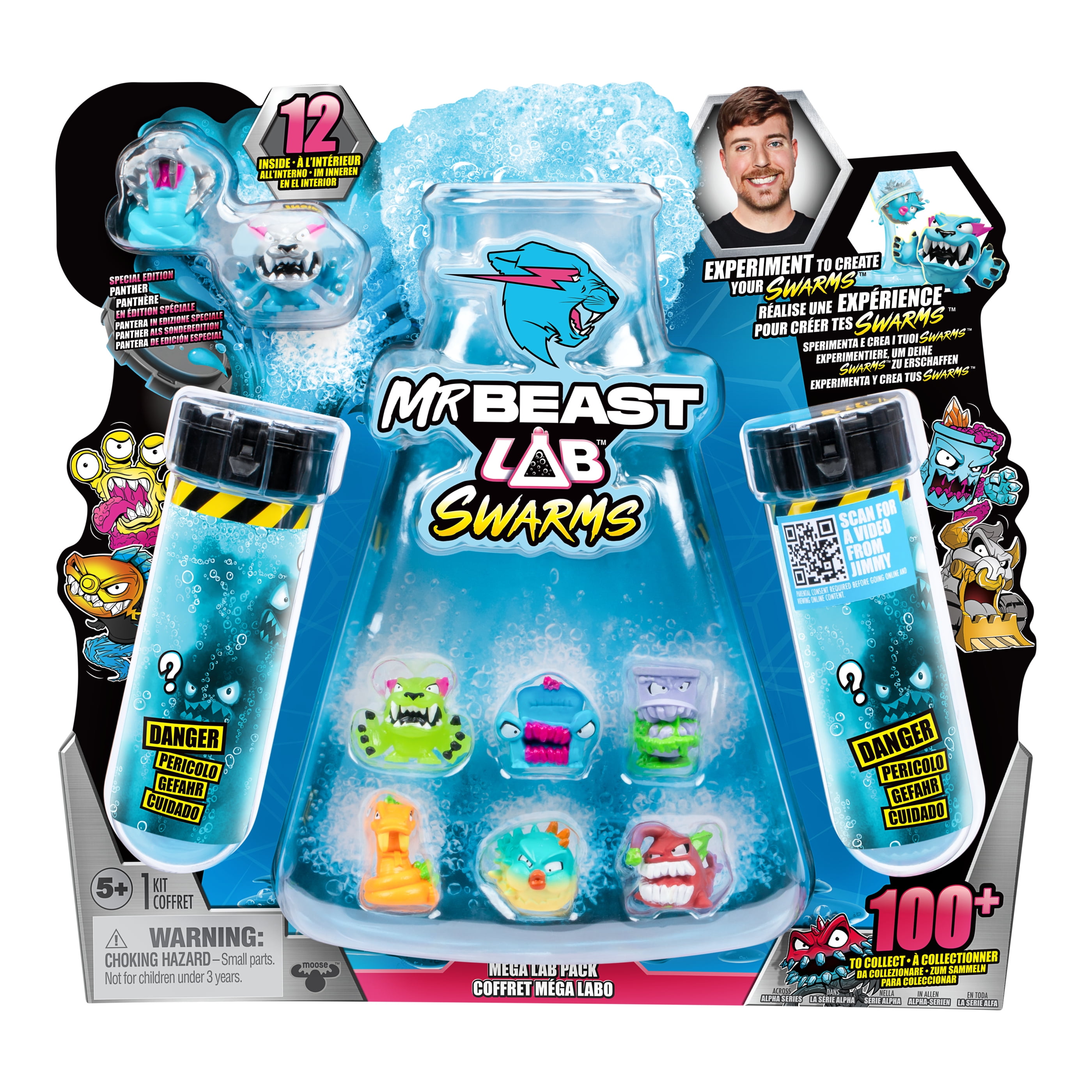 MrBeast Lab Swarms Lab 12 Pack, 1 Inch MrBeast Themed Swarms