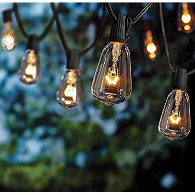 Outdoor Patio String Lights,10Ft Edison Bulb String Lights for Patio