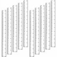 thumbnail image 1 of Chuangdi 20 Pieces 12 Inch Plastic Rulers, Straight Ruler Office Rulers School Rulers (Clear), 1 of 1