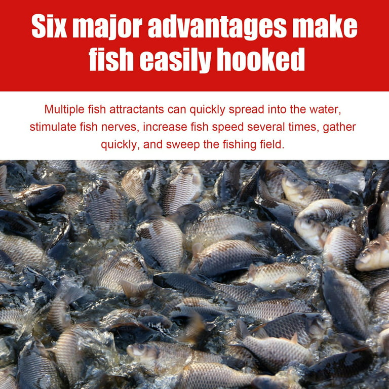 SDJMa Bait Fish Additive, 60ml Red Worm Concentrate Liquid, Fishing Baits,  High Concentration Fishing Lures, Fish Bait Attraction Enhancer for Trout