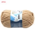 thumbnail image 1 of 2 Pcs Multicolore Chaud Bricolage Lait Bébé Fil de Chandail Fil de Coton Fil de Chandail pour Bébé Tricot Enfants Tricoté à la Main Tricoter Couverture Fil de Crochet, 1 of 9