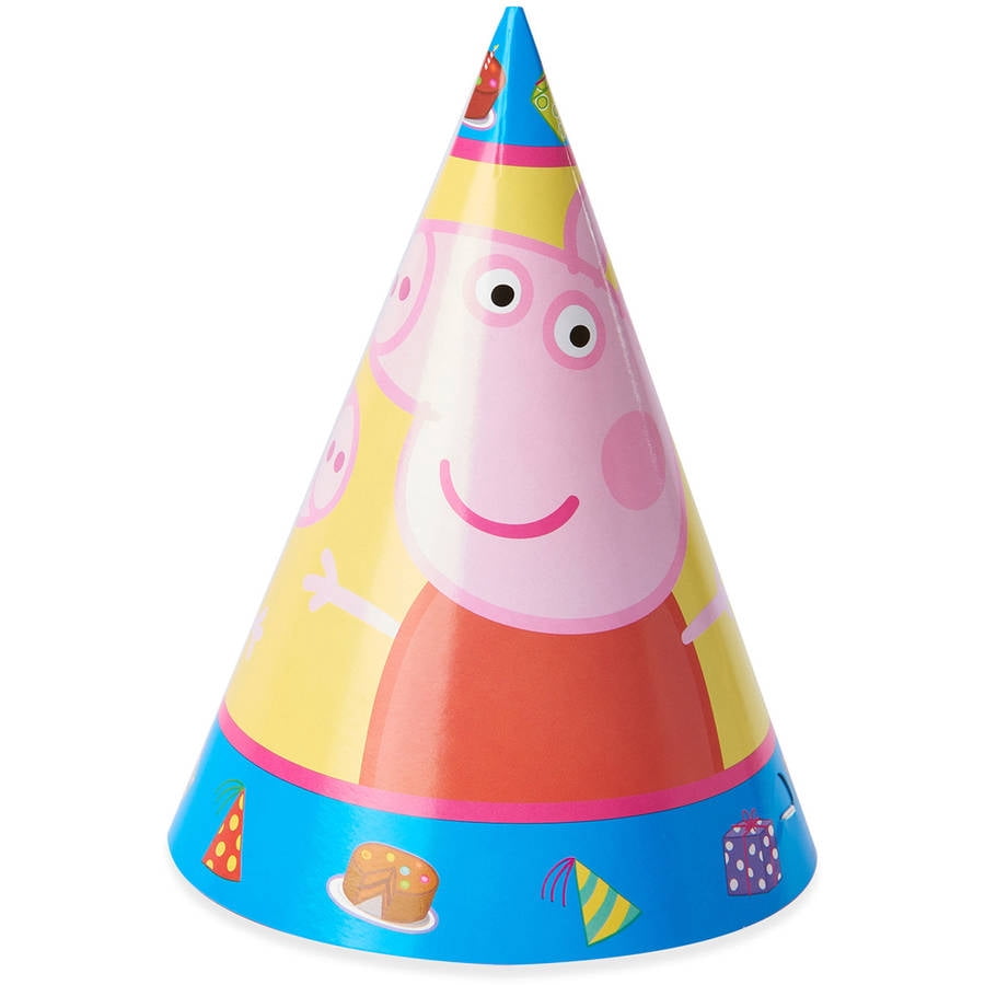 peppar pig partyhatt 6- pack main image 1