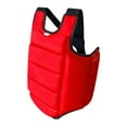 thumbnail image 5 of Baoblaze Karate Chest Guard Belly Protection Pad Muay Thai Mma Karate Chest Protector XS red black, 5 of 8