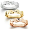 thumbnail image 1 of Men's Diamond High Polished Wedding Ring Available In White Yellow Or Rose Gold, 1 of 1