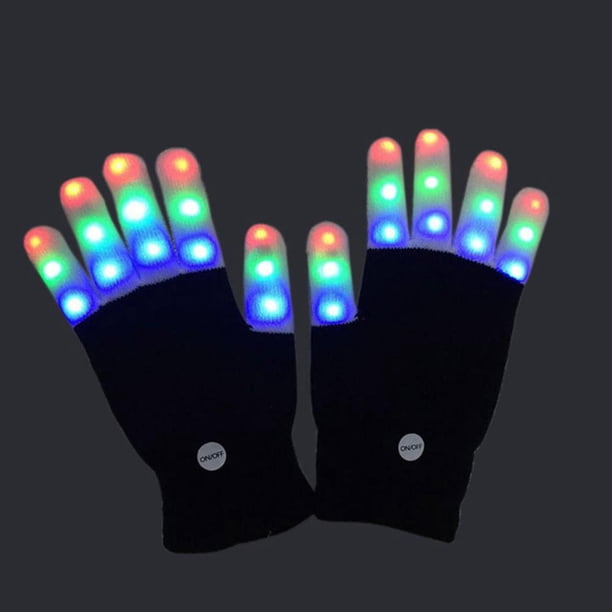 LED Light Up Finger Gloves  Leuchtende Handschuhe Fr Partys, Tanz Und  Festivals