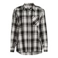 thumbnail image 4 of Time and Tru Women's Button Down Flannel Shirt with Long Sleeves, Sizes XS-3XL, 4 of 5