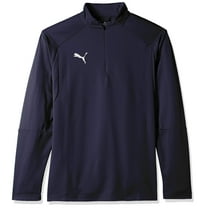 PUMA Mens Liga Training 1/4 Zip Top - Peacoat/White - Small