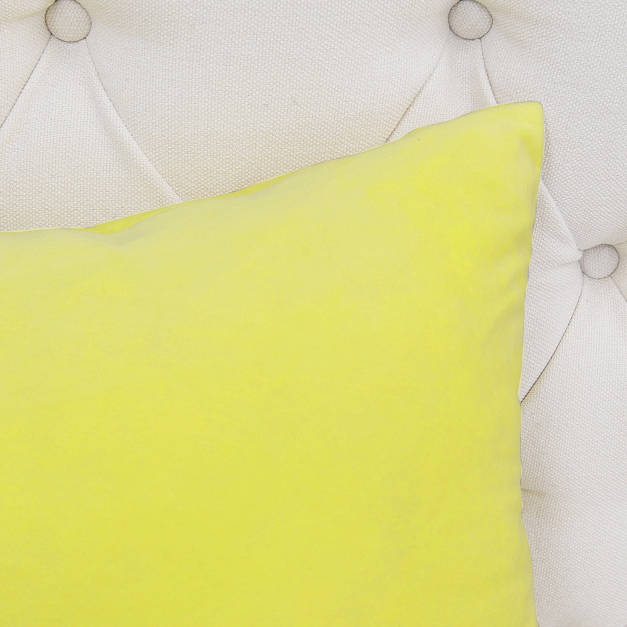 Home Soft Things Supersoft 20-inch Throw Pillow Covers (Set of 4) Yellow Polyester