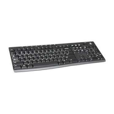 Logitech K270 Wireless Keyboard, USB Unifying Receiver, Black