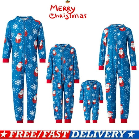

Matching Family Christmas Onesies Pajamas Sets Elk Antler Hooded Romper PJ s Zipper Jumpsuit Loungewear