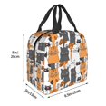 thumbnail image 3 of Easygdp Funny Cats Bolsa Térmica Premium - Tela Oxford Impermeable, Gran Capacidad, Bolsillo Frontal, Unisex para Trabajo, Escuela, Actividades al Aire Libre y Picnics, 3 of 8