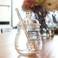 thumbnail image 3 of 250ml Honey Pot Jar And Dipper Set Glass Dippers Mini Jars Spoon With Container Dispenser Glass Honey Pot Set Transparent Clear Heat Resistant Jam, 3 of 4