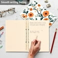 thumbnail image 4 of FORMRS 1-Subject Spiral Notebook 8" x 5" College Ruled 60 Refillable Sheet A5 Hard Cover, Flowers Pattern, 4 of 7