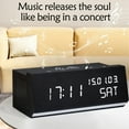 thumbnail image 5 of sruoe Alarm Clock, Alarm Clocks for Bedroom, Smart Alarm Clock, Clock Alarm, Deep Sleep Alarm Clocks, Bell Alarm Clock, Wireless Charging Home, Wood, 5 of 6