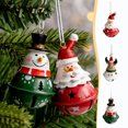 thumbnail image 1 of Ganfancp Christmas Bell Ornaments Iron Resin Old Man Snowman Reindeer Bell Decoration Pendant Christmas Tree Decoration Ofertas de La Semana 1X Colgante Campana de Navidad, 1 of 6