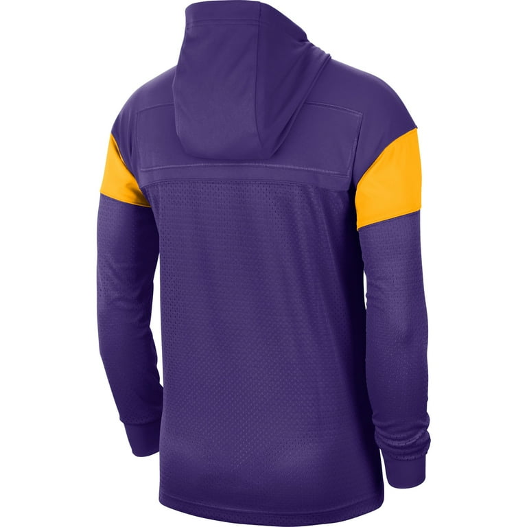 Men s Nike Purple LSU Tigers Sideline Jersey Pullover Hoodie