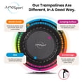 thumbnail image 5 of JumpSport 350 Indoor Lightweight 39" Fitness Trampoline,Black w/White Frame, 5 of 12
