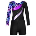 thumbnail image 4 of Girls Long Sleeve Ballet Leotard with Rhinestone and Shorts Model 10479833, 4 of 9