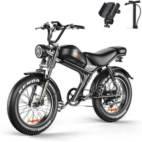 Electric Bike for Adults, Peak 1500W Ebike, Up to 32Mph & 100 Miles Long Range, 48V 20Ah Removable Battery,20''*4 Fat Tire Mountain Electric Bicycle,Shimano 7-Speed with Full Suspension