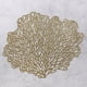 thumbnail image 4 of Juego de cuatro manteles individuales metalizados en coral y dorado., 4 of 5