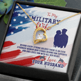 thumbnail image 5 of To My Wife Stronger Woman Military Wife Forever Necklace w Message Card, 5 of 20