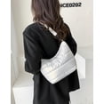 thumbnail image 5 of Kukuzhu Quilted Shoulder Tote Bag for Women Padding Down Cotton Hobo Bag Casual Zip Adjustable Handbag, 5 of 7